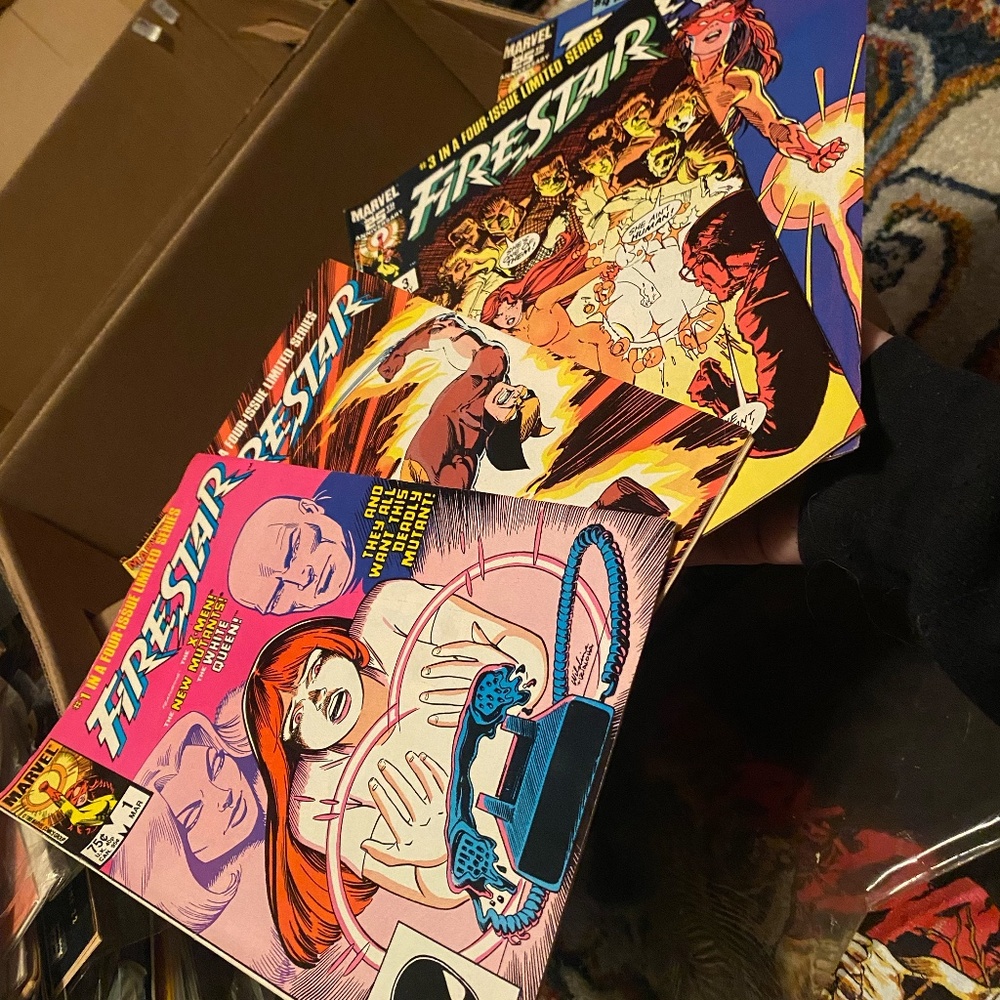 Vintage Marvel Firestar comics complete set 1-4 1986 Limited Series - Picture 2 of 2